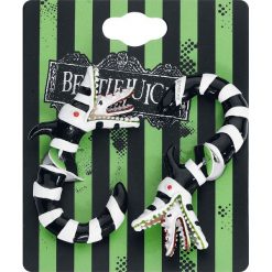Beetlejuice Fake Tunnel Kolczyki - Earpin czarny/biały. Czarne kolczyki damskie marki Beetlejuice. Za 62,90 zł.