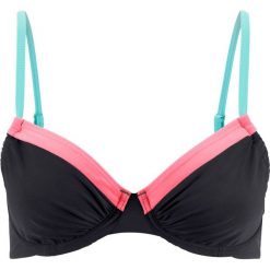Biustonosz bikini na fiszbinach bonprix czarny. Czarne stroje kąpielowe damskie bonprix, bez wzorów. Za 32,99 zł.