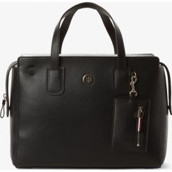 Tommy Hilfiger - Damska torba shopper, czarny. Czarne torby damskie na zakupy TOMMY HILFIGER, bez wzorów, biznesowe, bez dodatków. Za 749,95 zł.