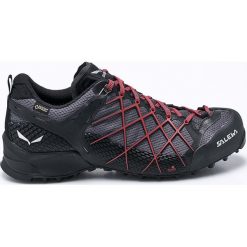 Salewa - Buty MS Wildfire Gtx. Czarne buty trekkingowe męskie marki Salewa, z materiału, na sznurówki, outdoorowe, gore-tex. W wyprzedaży za 599,90 zł.