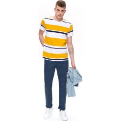 Spodnie typu chino regularne. Niebieskie spodnie męskie Top Secret, na co dzień, na lato, m, bez wzorów, z bawełny, eleganckie. W wyprzedaży za 49,99 zł.
