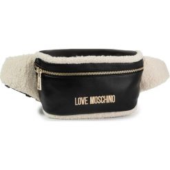 Saszetka nerka LOVE MOSCHINO - JC4301PP08KF100B Avorio. Czarne nerki damskie Love Moschino, bez wzorów, ze skóry ekologicznej, młodzieżowe, bez dodatków. Za 639,00 zł.