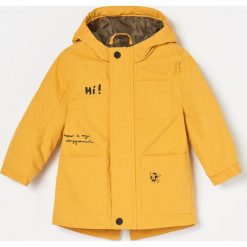 Parka z ociepleniem - Żółty. Żółte parki męskie Reserved, m, bez wzorów, bez kaptura. Za 129,99 zł.