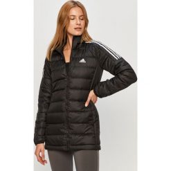 Adidas Performance - Kurtka puchowa. Czarne kurtki damskie adidas Performance, s, bez wzorów, z poliesteru, długie, z kapturem. Za 499,90 zł.