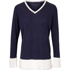 Swetry klasyczne damskie: Sweter w kolorze granatowym