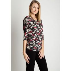 Wzorzysta bluzka z rękawami 3/4 BIALCON. Szare bluzki damskie BIALCON, s, bez wzorów, bez kołnierzyka, bez rękawów. W wyprzedaży za 76,00 zł.