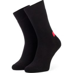 Skarpety Wysokie Męskie DSQUARED2 - Crew Socks DFV141590.96640 Black/Red. Czarne skarpetki męskie Dsquared2, bez wzorów, z elastanu. W wyprzedaży za 199,00 zł.