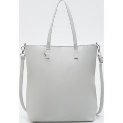 Torba shopper z chwostem - Jasny szary. Szare torby damskie na zakupy Sinsay, bez wzorów, bez dodatków. Za 49,99 zł.