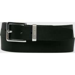 Calvin Klein - Pasek skórzany. Czarne paski męskie Calvin Klein, w paski, ze skóry. W wyprzedaży za 149,90 zł.