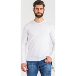Longsleeve trussardi jeans. Białe bluzy męskie Trussardi Jeans, m, z aplikacjami, z bawełny, z okrągłym kołnierzem, bez rękawów, bez kaptura. W wyprzedaży za 182,88 zł.