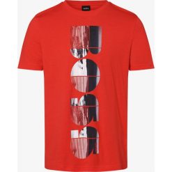 BOSS Athleisure - T-shirt męski – Teeonic, czerwony. Czerwone t-shirty męskie BOSS Athleisure, m, z nadrukiem, z bawełny, eleganckie, bez kołnierzyka. Za 245,95 zł.