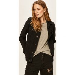 Answear - Kurtka jeansowa. Czarne kurtki damskie ANSWEAR, s, bez wzorów, z bawełny, krótkie, bez kaptura. Za 229,90 zł.