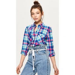 Koszula w kratę - Niebieski. Niebieskie koszule męskie marki Cropp, s. Za 59,99 zł.