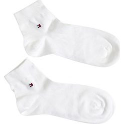 Tommy Hilfiger - Skarpety męskie Quarter (2-pack). Białe skarpetki męskie TOMMY HILFIGER, bez wzorów, z elastanu. Za 49,90 zł.