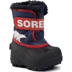 Śniegowce SOREL - Toddler Snow Commander NV1960 Nocturnal/Sail Red 591. Niebieskie śniegowce chłopięce Sorel, bez zapięcia. W wyprzedaży za 199,00 zł.
