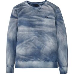 Bluza z efektem wytarcia bonprix niebieski "moon". Niebieskie bluzy męskie bonprix, s, bez wzorów, z okrągłym kołnierzem, bez rękawów, bez kaptura. Za 124,99 zł.