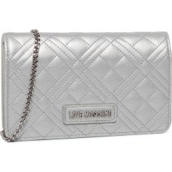 Torebka LOVE MOSCHINO - JC4093PP1ALI0902 Argento. Szare torebki klasyczne damskie Love Moschino, bez wzorów, ze skóry ekologicznej, wizytowe, bez dodatków. W wyprzedaży za 409,00 zł.