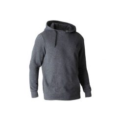 Bluza z kapturem Gym & Pilates 900 męska. Szare bluzy męskie rozpinane marki DOMYOS, m, z bawełny, z kapturem. W wyprzedaży za 54,99 zł.