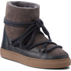 Buty INUIKII - Sneaker Classic 70202-5 D'Grey. Szare kozaki damskie marki Inuikii, ze skóry, bez zapięcia. W wyprzedaży za 629,00 zł.