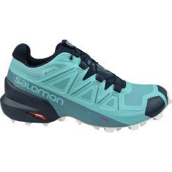 Salomon W Speedcross 5 GTX 407946 buty do biegania damskie błękitne 38 2/3. Niebieskie buty sportowe damskie Salomon, bez wzorów, z tkaniny, do biegania, salomon speedcross, gore-tex. W wyprzedaży za 599,99 zł.