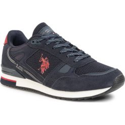 Sneakersy U.S. POLO ASSN. - Wilde3 Suede FERRY4083W8/SM1 Dkbl/Red. Niebieskie sneakersy męskie U.S. Polo Assn., na co dzień, bez wzorów, ze skóry, eleganckie, bez zapięcia. Za 379,00 zł.