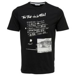 ONLY&SONS Koszulka męska Einar Camp Ss z dopasowanym Tee Black (rozmiar M). Czarne koszulki męskie Only&Sons, m, bez wzorów, bez kołnierzyka, bez rękawów. W wyprzedaży za 44,00 zł.