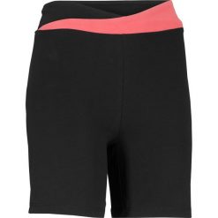 Szorty sportowe ze stretchem, Level 1 bonprix czarno-kolorowy. Czarne spodnie damskie bonprix, w paski, na fitness i siłownię. Za 29,99 zł.