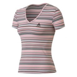 Odlo Koszulka T-shirt s/s v-neck SPICE r. 40 (331791). Szare topy sportowe damskie marki Odlo, s. Za 75,02 zł.