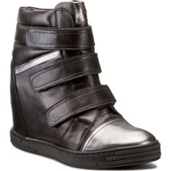 Sneakersy KARINO - 1694/076-P Czarny. Czarne półbuty damskie Karino, ze skóry. W wyprzedaży za 279,00 zł.