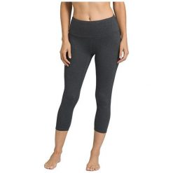 Prana Ladies Legíny Transform High Waist Capri Charcoal Heather (Rozmiar M). Szare spodnie damskie marki PrAna, m, bez wzorów, z tkaniny, sportowe, z podwyższonym stanem. W wyprzedaży za 201,00 zł.