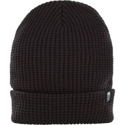 Czapka The North Face Waffle Beanie (T93FG6JK3). Czarne czapki zimowe damskie marki The North Face, na zimę, z bawełny. Za 99,99 zł.