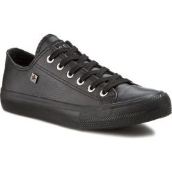 Trampki BIG STAR - V274871 Black. Czarne półbuty damskie marki BIG STAR, bez wzorów, z gumy, bez zapięcia. Za 109,00 zł.