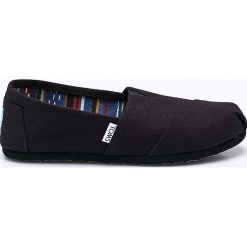 Toms - Espadryle Classic. Czarne espadryle damskie Toms, bez wzorów, ze skóry, bez obcasa, na obcasie. Za 199,90 zł.