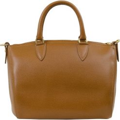 Torebki klasyczne damskie: Skórzana torebka „Symphonie” w kolorze jasnobrązowym – 14 x 14 x 21 cm
