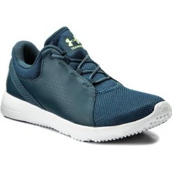 Buty UNDER ARMOUR - Ua W Squad 1296212-918 Tui/Wht/Qle. Niebieskie buty damskie do fitnessu marki Under Armour, ze skóry. W wyprzedaży za 169,00 zł.