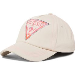 Czapka z daszkiem GUESS - W0GZ29 WA280 G1V8. Brązowe czapki damskie Guess, z aplikacjami, z bawełny. W wyprzedaży za 99,00 zł.