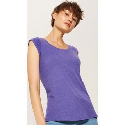 T-shirt basic - Fioletowy. Fioletowe t-shirty damskie House, s, bez wzorów, bez kołnierzyka. W wyprzedaży za 19,99 zł.