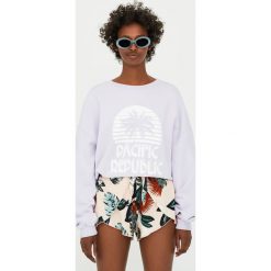 Liliowa bluza Pacific Republic. Szare bluzy rozpinane damskie Pull & Bear. Za 49,90 zł.