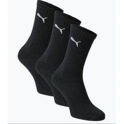 Puma - Skarpety męskie pakowane po 3 szt., czarny. Czarne skarpetki męskie Puma, bez wzorów, z bawełny. Za 34,95 zł.