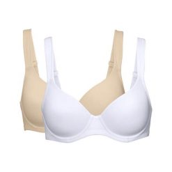 Cellbes Biustonosz Sara 2 Pack beżowy biały female beżowy/biały 90E. Brązowe biustonosze Cellbes, bez wzorów. Za 159,00 zł.