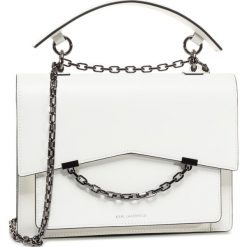 Torebka KARL LAGERFELD - 205W3066 White. Białe torebki klasyczne damskie KARL LAGERFELD, bez wzorów, ze skóry, klasyczne, bez dodatków. Za 1919,00 zł.