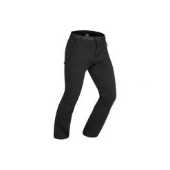 Spodnie turystyczne SH500 x-Warm stretch męskie. Czarne spodnie męskie QUECHUA, na zimę, m, bez wzorów, z elastanu. Za 169,99 zł.