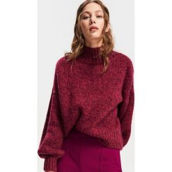 Sweter z wełną - Fioletowy. Fioletowe swetry klasyczne damskie marki Reserved, l, z wełny. Za 179,99 zł.