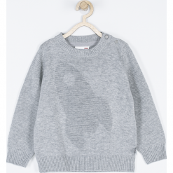 Sweter. Szare swetry chłopięce Cosmic, z aplikacjami, z bawełny. Za 69,90 zł.
