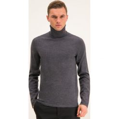 Golf Hugo San Thomas 50402582. Szare swetry męskie HUGO, m, bez wzorów, z golfem, bez kaptura. W wyprzedaży za 299,00 zł.