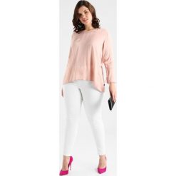 Bluzki asymetryczne: ADIA ROUND NECK LONG SLEEVES WITH TRUMPET Bluzka rose smoke