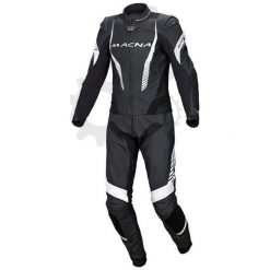 Kombinezon dwuczęściowy FLASH LADY MACNA kolor biały/czarny, rozmiar 40. Czarne kombinezony damskie MACNA, na imprezę, na lato, bez wzorów, z materiału, sportowe, z dekoltem na plecach, bez rękawów. Za 1699,00 zł.
