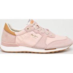 Pepe Jeans - Buty Bimba Soft. Różowe buty sportowe damskie Pepe Jeans, bez wzorów, z jeansu, sportowe. W wyprzedaży za 229,90 zł.