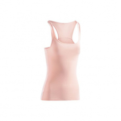 Top Gym & Pilates 500 damski. Czerwone topy sportowe damskie marki DOMYOS, xs, z bawełny. Za 19,99 zł.