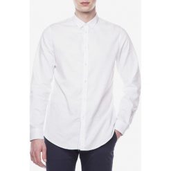 Trussardi Jeans Koszula Biały. Białe koszule męskie Trussardi Jeans, bez wzorów, z bawełny, bez kołnierzyka, z długim rękawem. Za 593,95 zł.